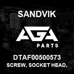 DTAF00500573 Sandvik SCREW, SOCKET HEAD, HEXAGON | AGA Parts