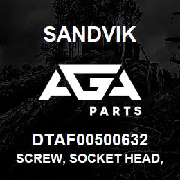 DTAF00500632 Sandvik SCREW, SOCKET HEAD, HEXAGON | AGA Parts