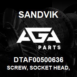 DTAF00500636 Sandvik SCREW, SOCKET HEAD, HEXAGON | AGA Parts