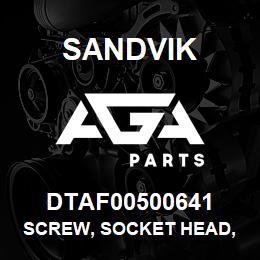 DTAF00500641 Sandvik SCREW, SOCKET HEAD, HEXAGON | AGA Parts