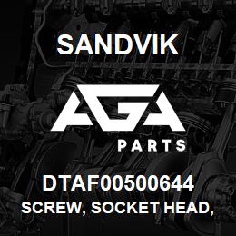 DTAF00500644 Sandvik SCREW, SOCKET HEAD, HEXAGON | AGA Parts