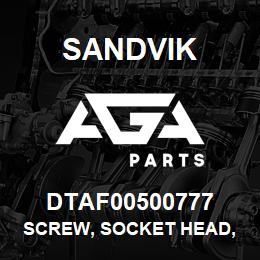 DTAF00500777 Sandvik SCREW, SOCKET HEAD, HEXAGON | AGA Parts