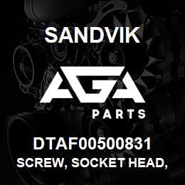 DTAF00500831 Sandvik SCREW, SOCKET HEAD, HEXAGON | AGA Parts