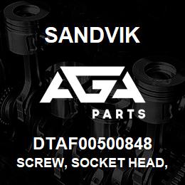 DTAF00500848 Sandvik SCREW, SOCKET HEAD, HEXAGON | AGA Parts