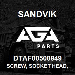 DTAF00500849 Sandvik SCREW, SOCKET HEAD, HEXAGON | AGA Parts