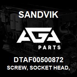 DTAF00500872 Sandvik SCREW, SOCKET HEAD, HEXAGON | AGA Parts