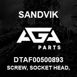 DTAF00500893 Sandvik SCREW, SOCKET HEAD, HEXAGON | AGA Parts