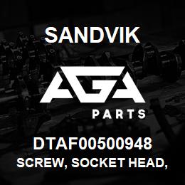 DTAF00500948 Sandvik SCREW, SOCKET HEAD, HEXAGON | AGA Parts