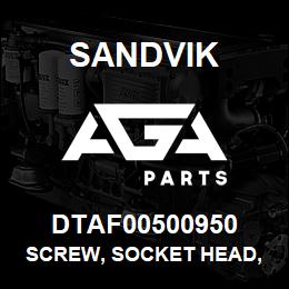 DTAF00500950 Sandvik SCREW, SOCKET HEAD, HEXAGON | AGA Parts