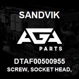 DTAF00500955 Sandvik SCREW, SOCKET HEAD, HEXAGON | AGA Parts