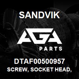 DTAF00500957 Sandvik SCREW, SOCKET HEAD, HEXAGON | AGA Parts