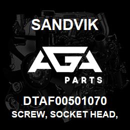 DTAF00501070 Sandvik SCREW, SOCKET HEAD, HEXAGON | AGA Parts