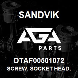 DTAF00501072 Sandvik SCREW, SOCKET HEAD, HEXAGON | AGA Parts