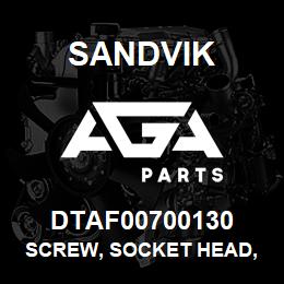 DTAF00700130 Sandvik SCREW, SOCKET HEAD, COUNTERSUNK, H | AGA Parts