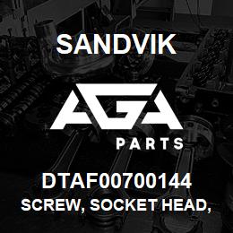 DTAF00700144 Sandvik SCREW, SOCKET HEAD, COUNTERSUNK, H | AGA Parts