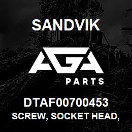 DTAF00700453 Sandvik SCREW, SOCKET HEAD, COUNTERSUNK, H | AGA Parts