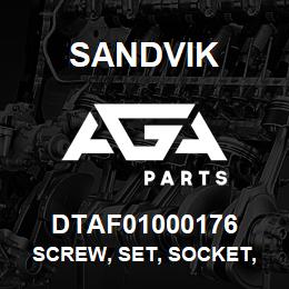 DTAF01000176 Sandvik SCREW, SET, SOCKET, HEXAGON, CUP P | AGA Parts