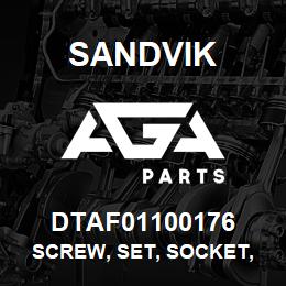 DTAF01100176 Sandvik SCREW, SET, SOCKET, HEXAGON, FLAT | AGA Parts