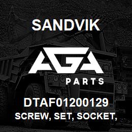 DTAF01200129 Sandvik SCREW, SET, SOCKET, HEXAGON, CONE | AGA Parts