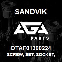 DTAF01300224 Sandvik SCREW, SET, SOCKET, HEXAGON, DOG P | AGA Parts