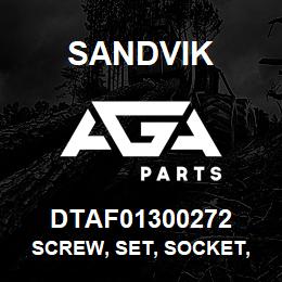 DTAF01300272 Sandvik SCREW, SET, SOCKET, HEXAGON, DOG P | AGA Parts