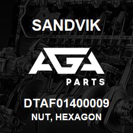 DTAF01400009 Sandvik NUT, HEXAGON | AGA Parts