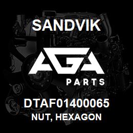 DTAF01400065 Sandvik NUT, HEXAGON | AGA Parts