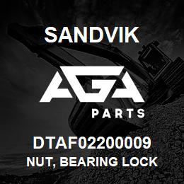 DTAF02200009 Sandvik NUT, BEARING LOCK | AGA Parts