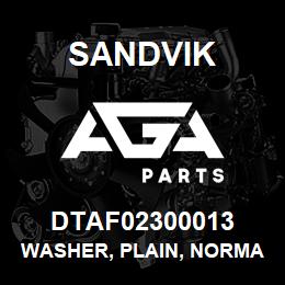 DTAF02300013 Sandvik WASHER, PLAIN, NORMAL | AGA Parts