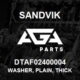 DTAF02400004 Sandvik WASHER, PLAIN, THICK | AGA Parts