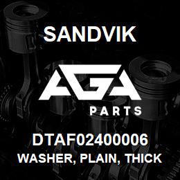 DTAF02400006 Sandvik WASHER, PLAIN, THICK | AGA Parts