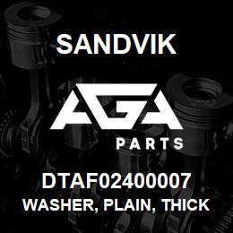 DTAF02400007 Sandvik WASHER, PLAIN, THICK | AGA Parts