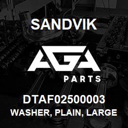 DTAF02500003 Sandvik WASHER, PLAIN, LARGE | AGA Parts