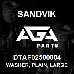 DTAF02500004 Sandvik WASHER, PLAIN, LARGE | AGA Parts