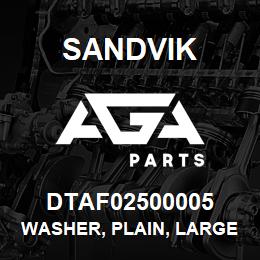 DTAF02500005 Sandvik WASHER, PLAIN, LARGE | AGA Parts