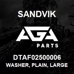 DTAF02500006 Sandvik WASHER, PLAIN, LARGE | AGA Parts