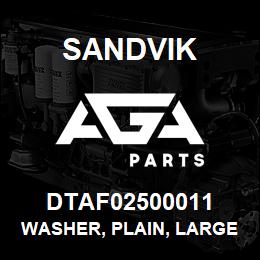 DTAF02500011 Sandvik WASHER, PLAIN, LARGE | AGA Parts