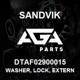 DTAF02900015 Sandvik WASHER, LOCK, EXTERNAL TOOTH, LOCK | AGA Parts