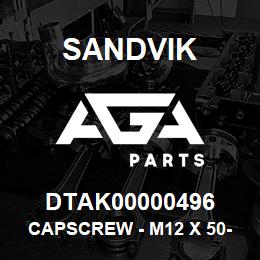 DTAK00000496 Sandvik CAPSCREW - M12 X 50-10.9 | AGA Parts