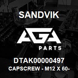 DTAK00000497 Sandvik CAPSCREW - M12 X 60-10.9 | AGA Parts