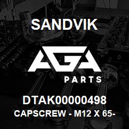 DTAK00000498 Sandvik CAPSCREW - M12 X 65-10.9 | AGA Parts