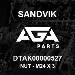 DTAK00000527 Sandvik NUT - M24 X 3 | AGA Parts