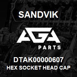 DTAK00000607 Sandvik HEX SOCKET HEAD CAP SCREW, M4X35 | AGA Parts