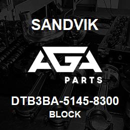 DTB3BA-5145-8300 Sandvik BLOCK | AGA Parts