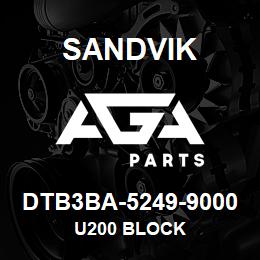 DTB3BA-5249-9000 Sandvik U200 BLOCK | AGA Parts