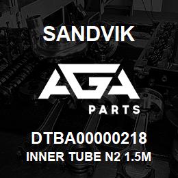 DTBA00000218 Sandvik INNER TUBE N2 1.5M | AGA Parts