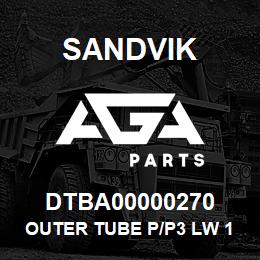 DTBA00000270 Sandvik OUTER TUBE P/P3 LW 1.5M | AGA Parts