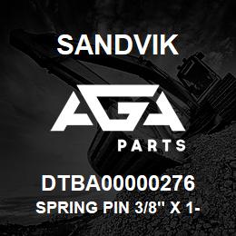 DTBA00000276 Sandvik SPRING PIN 3/8" X 1-5/8" | AGA Parts