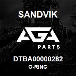 DTBA00000282 Sandvik O-RING | AGA Parts