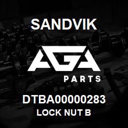 DTBA00000283 Sandvik LOCK NUT B | AGA Parts